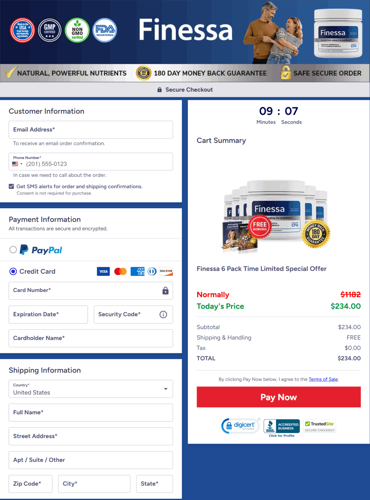 finessa secure checkout